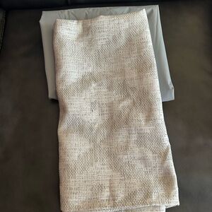 Grey and Cream Shower Curtain and Liner